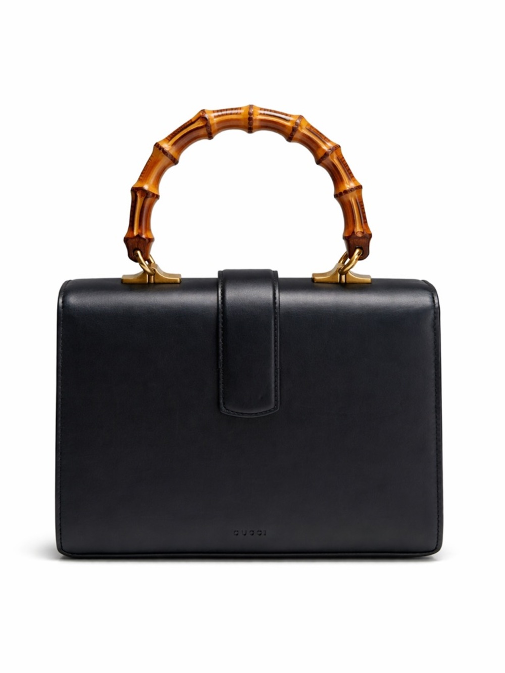 Gucci Dionysus Bamboo Top Handle Bag Black Leather Web Stripe Medium Crossbody - Picture 5 of 17